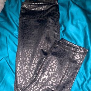 CVG Black leopard capris pending sale